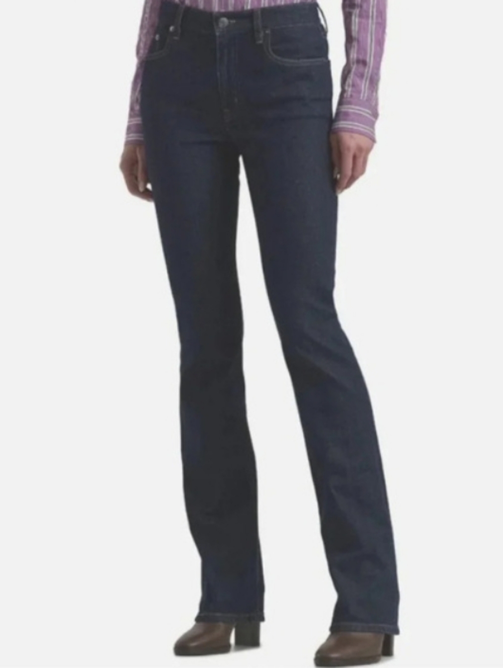 Ralph Lauren Classic Bootcut Jeans, Women's Blue Denim  Designer Lauren Jeans 16